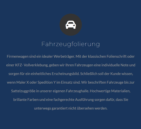 Fahrzeugfolierung für  Neckartailfingen