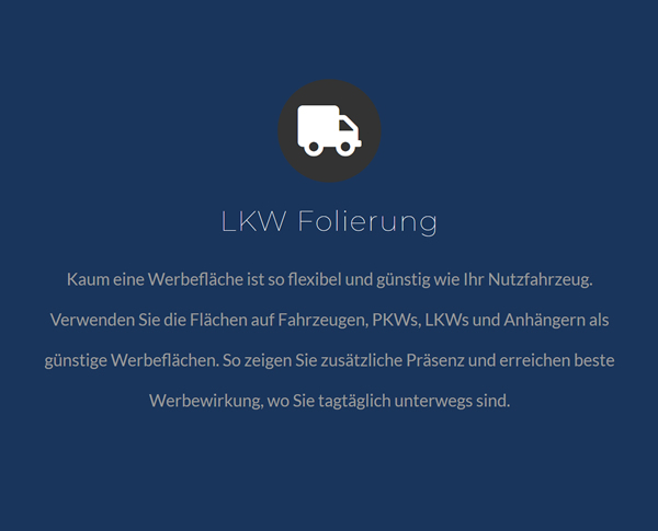 LKW Folierung im Raum 73240 Wendlingen (Neckar)
